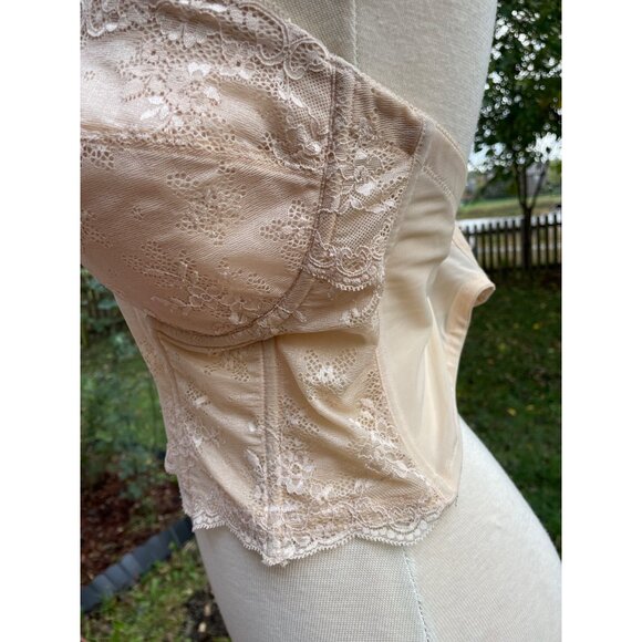Dominique Womens Lace Strapless Bustier Bra 44C Beige - Picture 4 of 11